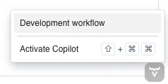 Vaadin Copilot menu visible in a browser
